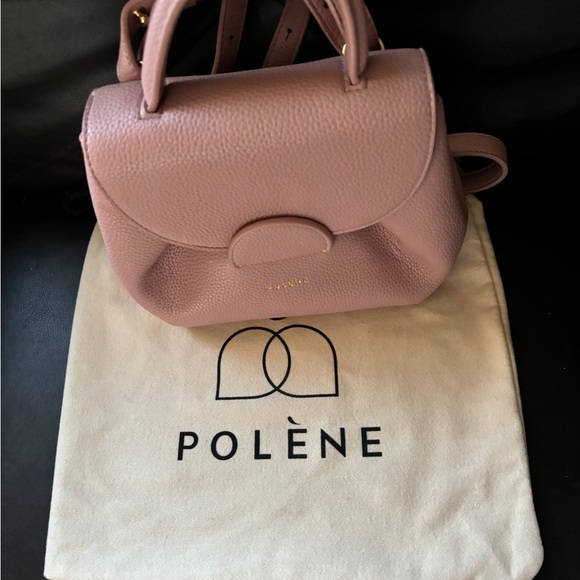 🌸POLENE BLUSH SATCHEL CROSSBODY PURSE🌸 - Picture 2 of 14
